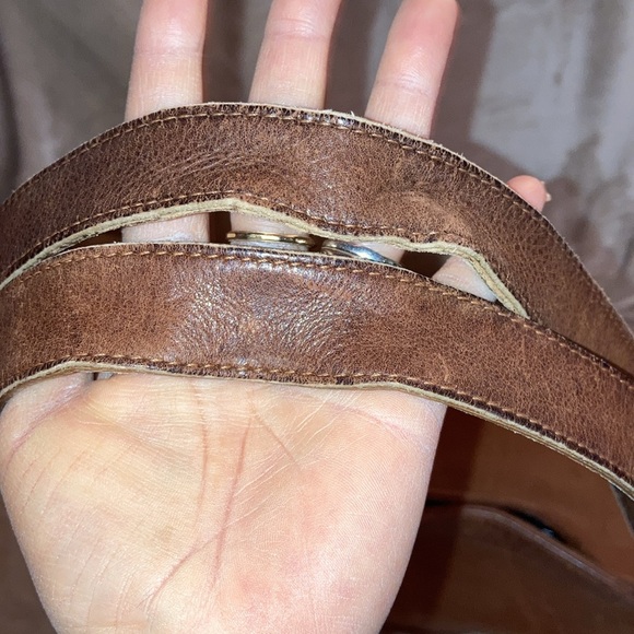 Coach Brown Leather Tote Bag vintage hobo XL duffle purse 4082 brown large - Picture 11 of 16